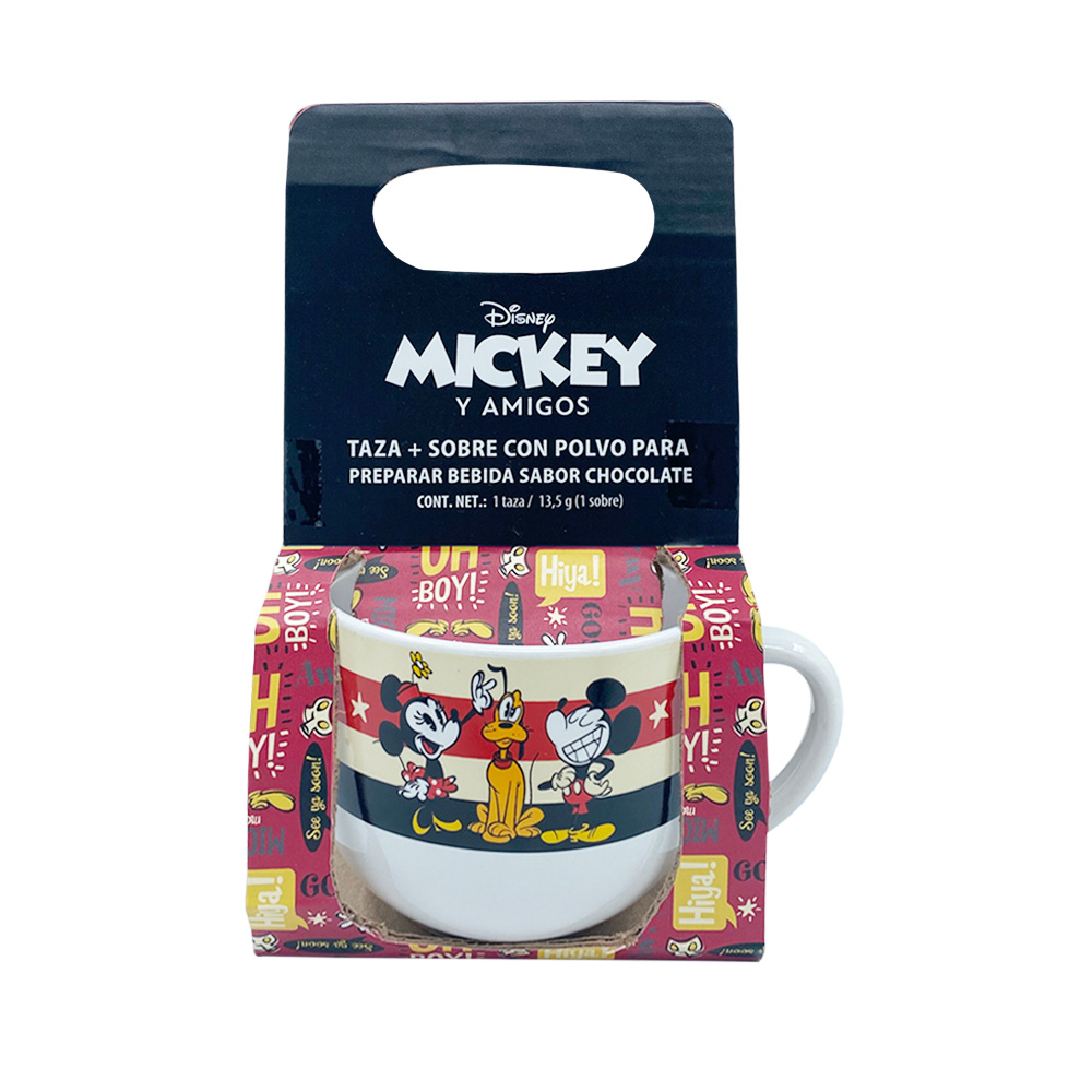 Taza Mickey Mouse 3D 1 pza + Polvo para Preparar Bebida 27 g a precio de  socio